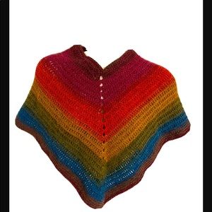 NEW Boho Crocheted short  Poncho NWT